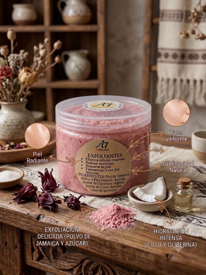 Exfoliante De Flor De Jamaica