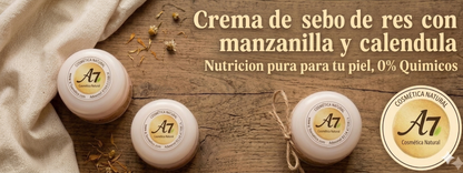 Crema De Sebo de Res Con Calendula y Manzanilla