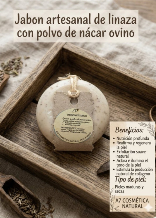 Jabon De Linaza Con Polvo Nacar Ovino
